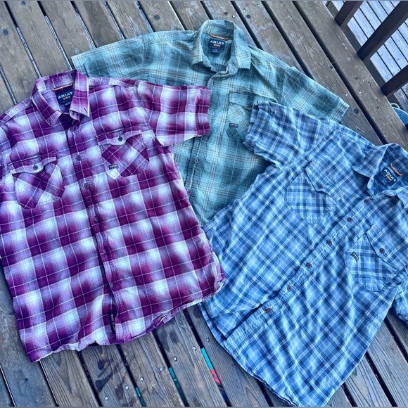 ARIAT Rebar Men’s Tops Bundle - Picture 1 of 12
